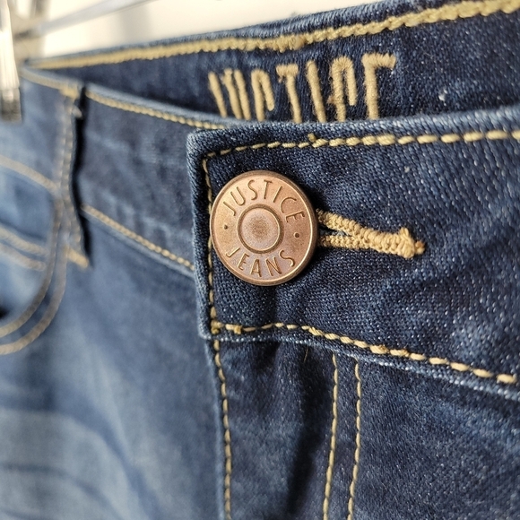 JUSTICE Girls Midrise Bootcut Jeans Size 14 - Picture 6 of 12